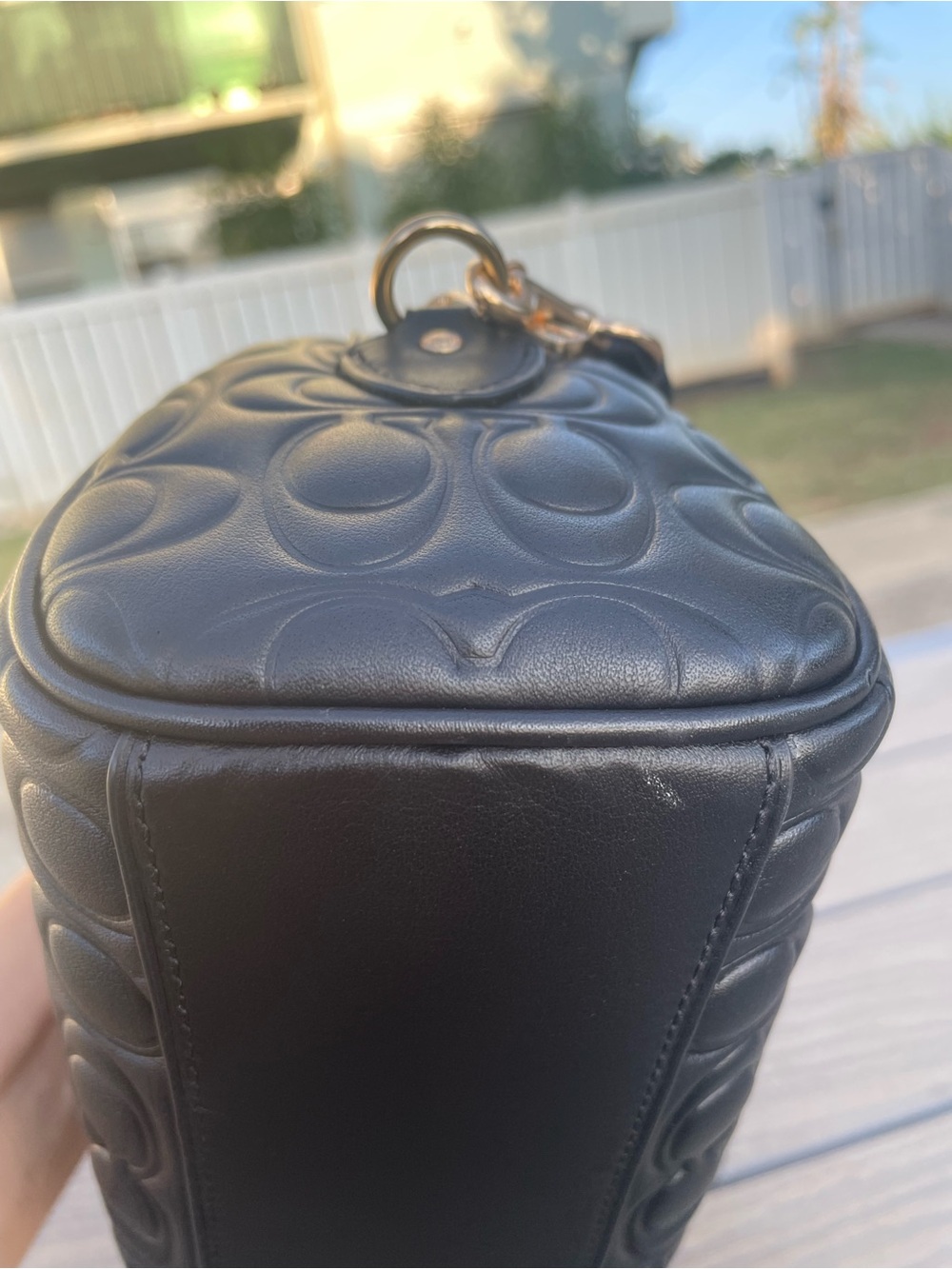 Coach Black Quilted Signature Mini Rowen with Gold Hardware - Picture 6 of 9